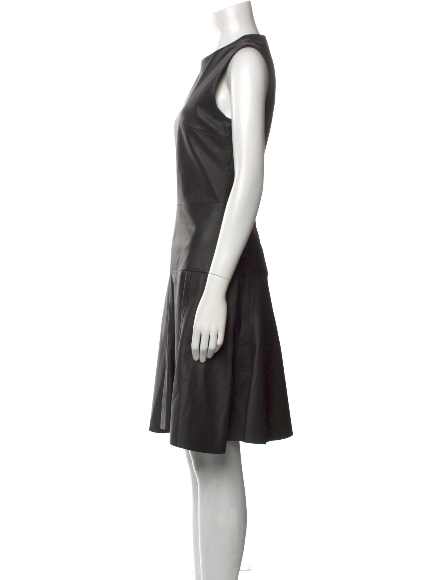 Iris & Ink Leather Knee-Length Dress
